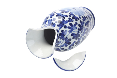 A broken vase